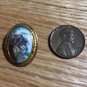 Vintage Van Dell Limoges Brooch/Pendant